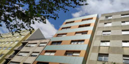 Imagen principal de la obra de rehabilitación de fachada, envolvente arquitectónica, en Paseo de Colón 20 en Pontevedra con soluciones completas LEMA STACBOND
