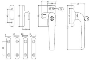 Imagen de detalle esquema del cierre de presión con llave Tovic